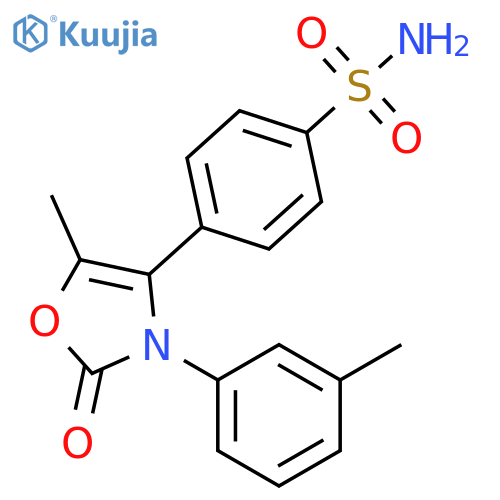 Benzenesulfonamide,4-[2,3-dihydro-5-methyl-3-(3-methylphenyl)-2-oxo-4-oxazolyl]- structure