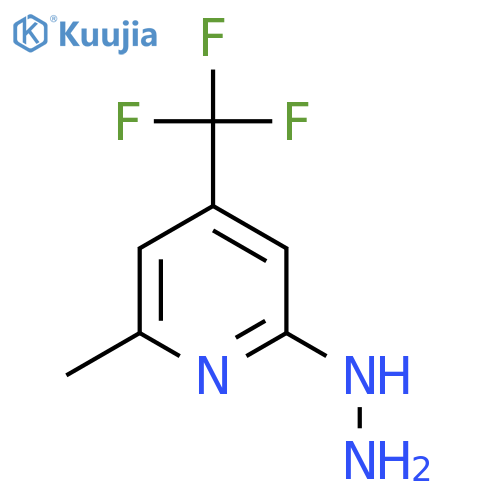 6-Methyl-4-(trifluoromethyl)pyrid-2-yl hydrazine structure