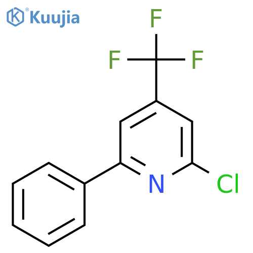 2-Chloro-6-phenyl-4-(trifluoromethyl)pyridine structure