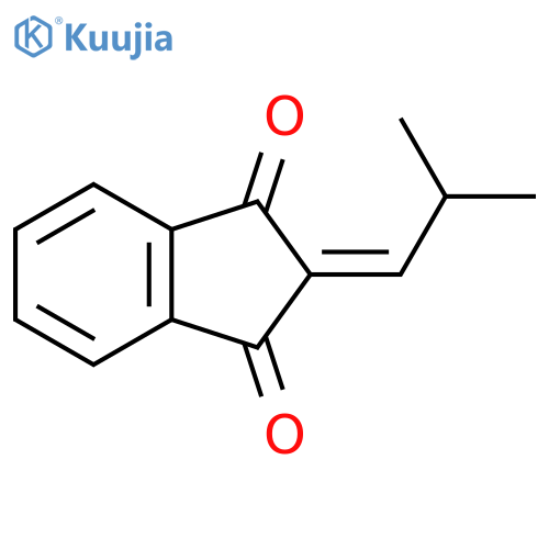 1H-Indene-1,3(2H)-dione, 2-(2-methylpropylidene)- structure