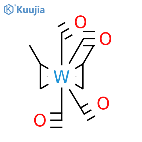 Tungsten, tetracarbonylbis[(1,2-η)-1-propene]-, stereoisomer (9CI) structure