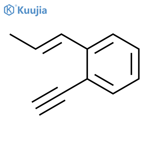 Benzene, 1-ethynyl-2-(1-propenyl)- structure
