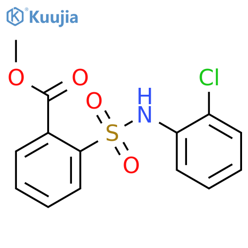methyl 2-(2-chlorophenyl)sulfamoylbenzoate structure