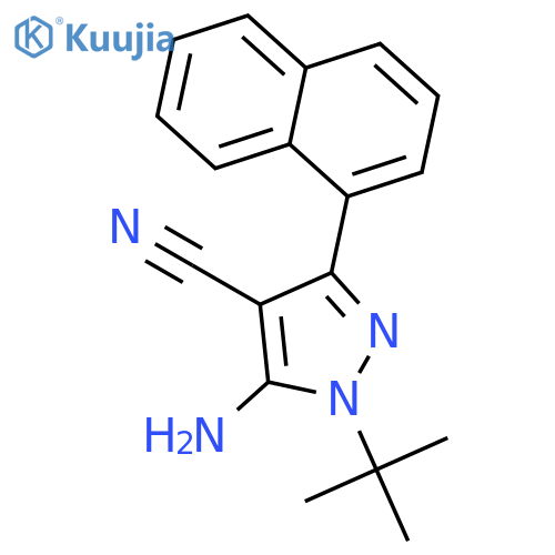 5-Amino-3-(1-naphthyl)-4-cyano-1-tert-butylpyrazole structure