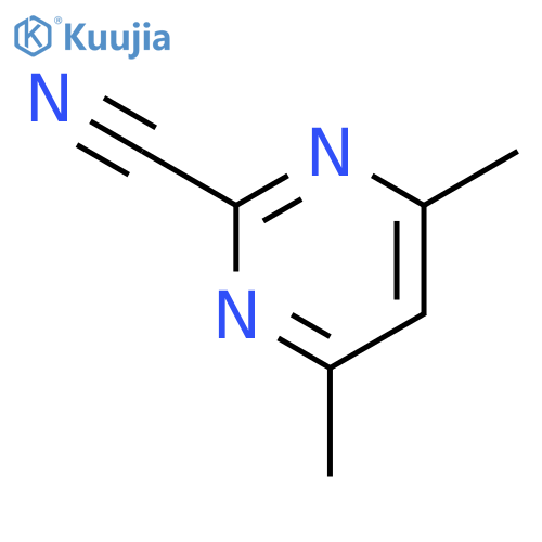 4,6-dimethylpyrimidine-2-carbonitrile structure