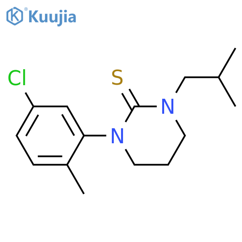 2(1H)-Pyrimidinethione,1-(5-chloro-2-methylphenyl)tetrahydro-3-(2-methylpropyl)- structure