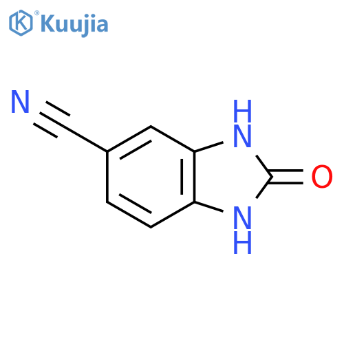 2-oxo-2,3-dihydro-1H-1,3-benzodiazole-5-carbonitrile structure