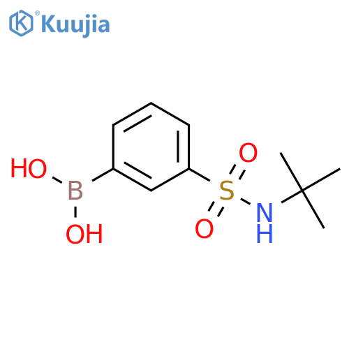 [3-(tert-butylsulfamoyl)phenyl]boronic acid structure