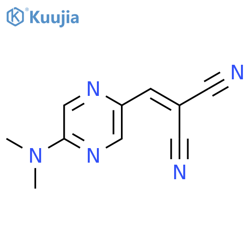 [[5-(Dimethylamino)pyrazine-2-yl]methylene]malononitrile structure