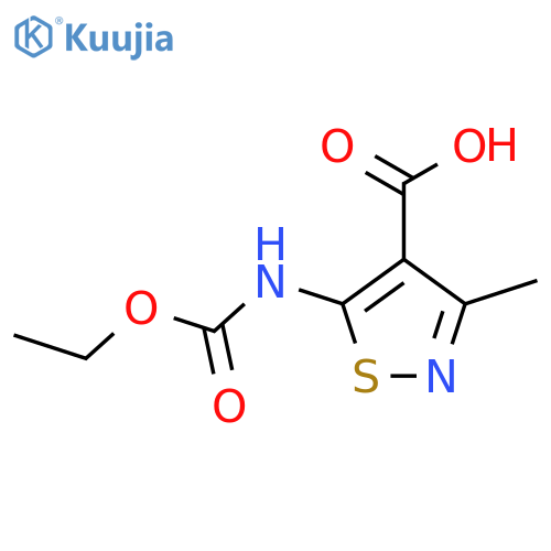 5-(Ethoxycarbonyl)amino-3-methylisothiazole-4-carboxylic acid structure