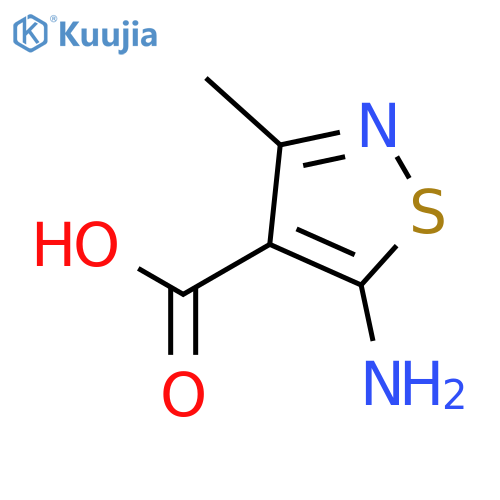 5-Amino-3-methylisothiazole-4-carboxylic acid structure