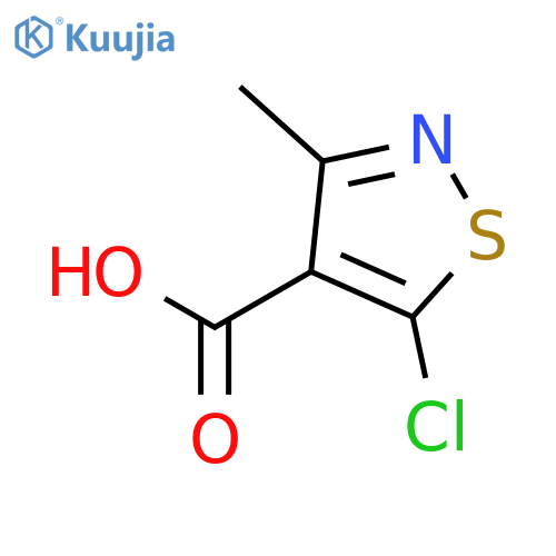 5-Chloro-3-methyl-1,2-thiazole-4-carboxylic acid structure