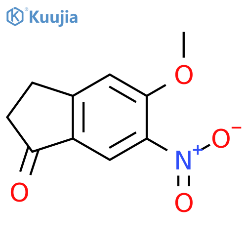 5-Methoxy-6-nitro-indan-1-one structure