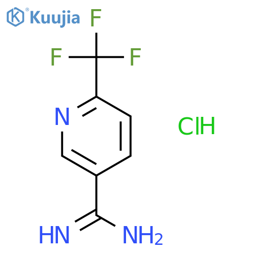 6-(trifluoromethyl)pyridine-3-carboxamidine;hydrochloride structure