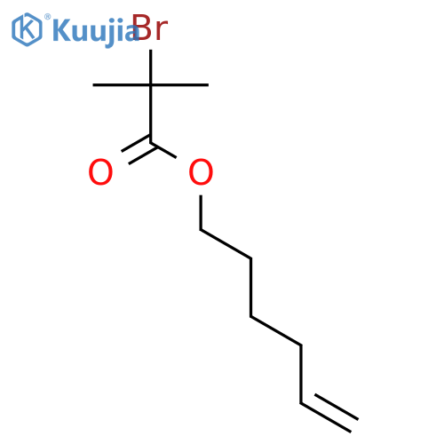 Hex-5-EN-1-YL 2-bromo-2-methylpropanoate structure