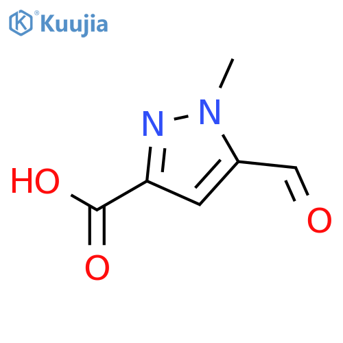 5-formyl-1-methyl-1H-pyrazole-3-carboxylic acid structure