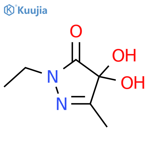 3H-Pyrazol-3-one,2-ethyl-2,4-dihydro-4,4-dihydroxy-5-methyl- structure