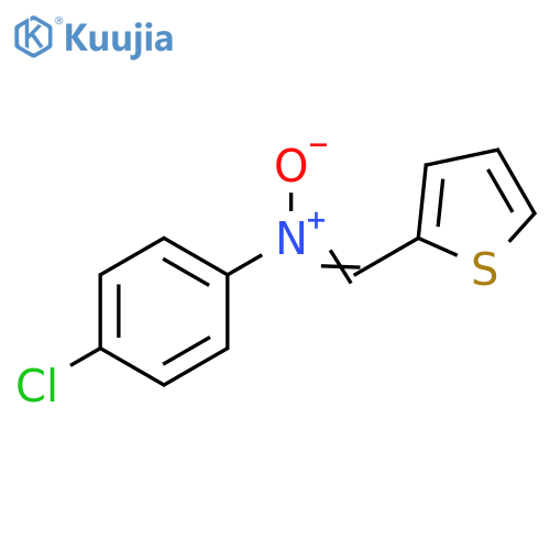 (NZ)-4-chloro-N-oxido-N-(thiophen-2-yl)methylideneanilinium structure