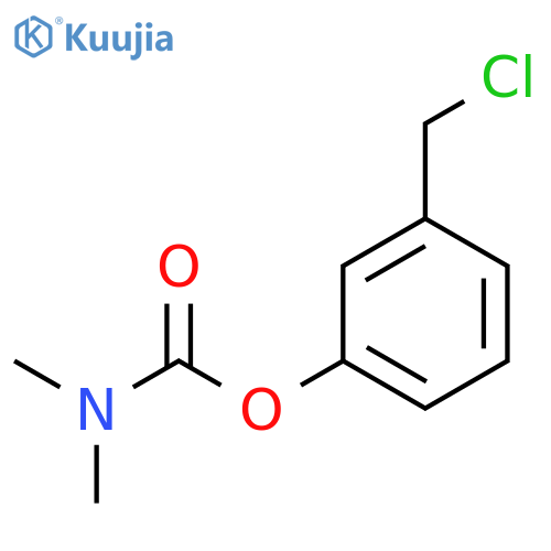 Carbamic acid, dimethyl-, 3-(chloromethyl)phenyl ester structure