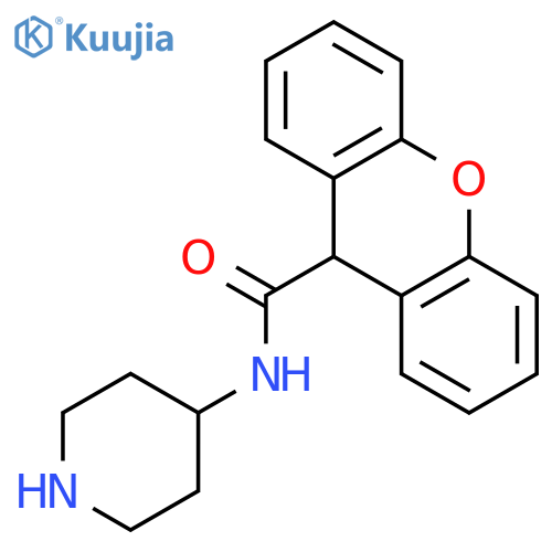 9H-Xanthene-9-carboxamide, N-4-piperidinyl- structure