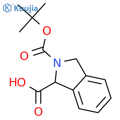 Boc-(R,S)-1,3-dihydro-2H-isoindole carboxylic Acid structure