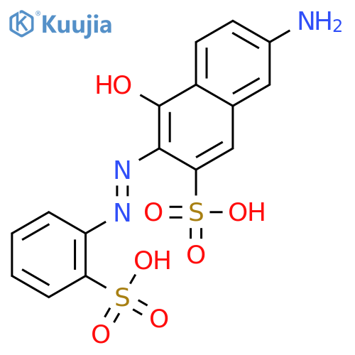 2-Naphthalenesulfonicacid, 7-amino-4-hydroxy-3-[2-(2-sulfophenyl)diazenyl]- structure