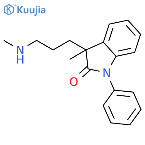 2H-Indol-2-one,1,3-dihydro-3-methyl-3-[3-(methylamino)propyl]-1-phenyl- structure