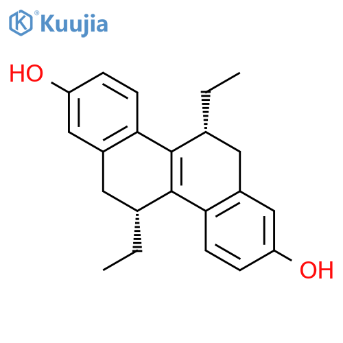 2,8-Chrysenediol,5,11-diethyl-5,6,11,12-tetrahydro-, (5R,11R)- structure