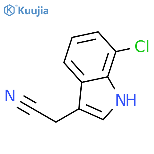 2-(7-Chloro-1H-indol-3-yl)acetonitrile structure