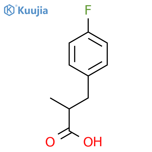 3-(4-fluorophenyl)-2-methylpropanoic acid structure