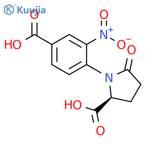 Proline, 1-(4-carboxy-2-nitrophenyl)-5-oxo- structure
