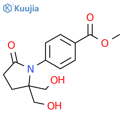 Benzoic acid, 4-[2,2-bis(hydroxymethyl)-5-oxo-1-pyrrolidinyl]-, methylester structure