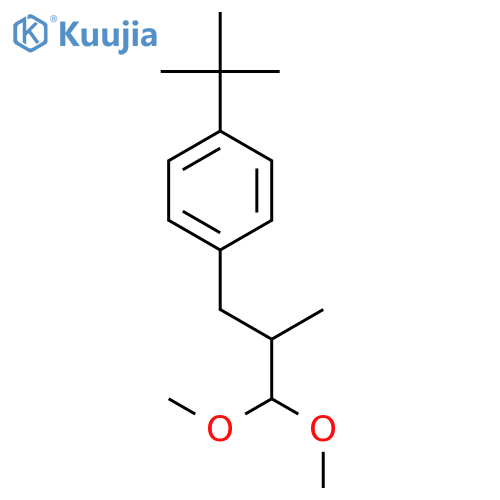Benzene, 1-(3,3-dimethoxy-2-methylpropyl)-4-(1,1-dimethylethyl)- structure