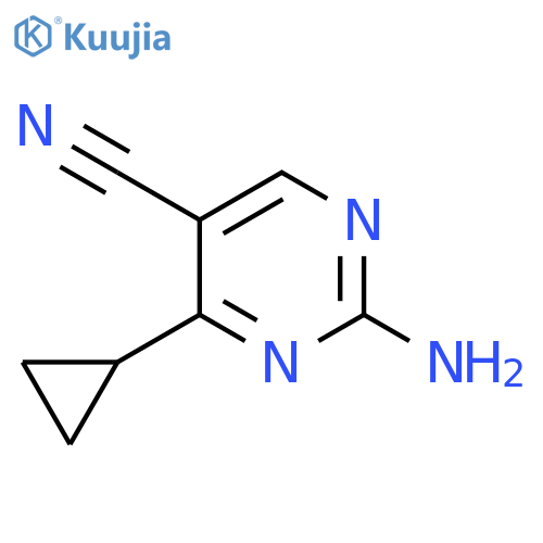 2-Amino-4-cyclopropylpyrimidine-5-carbonitrile structure