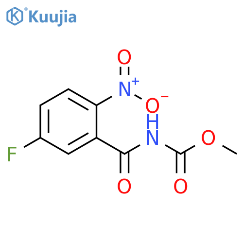 Methyl N-(5-fluoro-2-nitrobenzoyl)carbamate structure