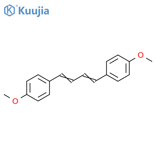 Benzene, 1,1'-(1,3-butadiene-1,4-diyl)bis[4-methoxy-, (E,E)- structure