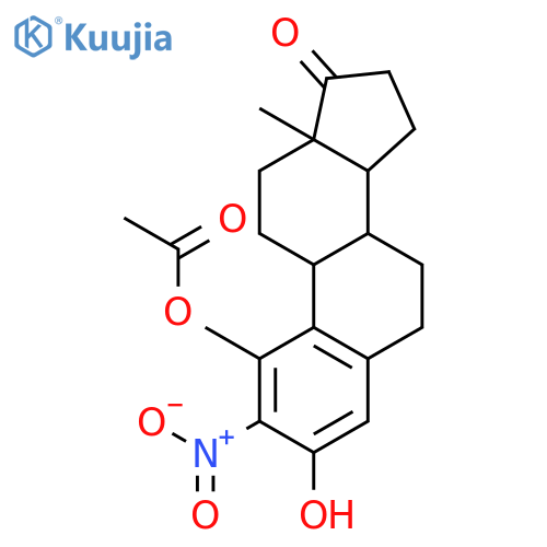 [(8R,9S,13S,14S)-3-hydroxy-13-methyl-2-nitro-17-oxo-7,8,9,11,12,14,15,16-octahydro-6H-cyclopenta[a]phenanthren-1-yl] acetate structure