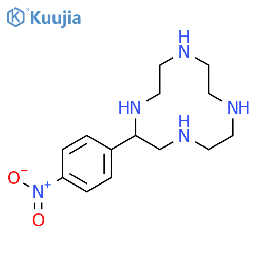 1,4,7,10-Tetraazacyclododecane, 2-(4-nitrophenyl)- structure