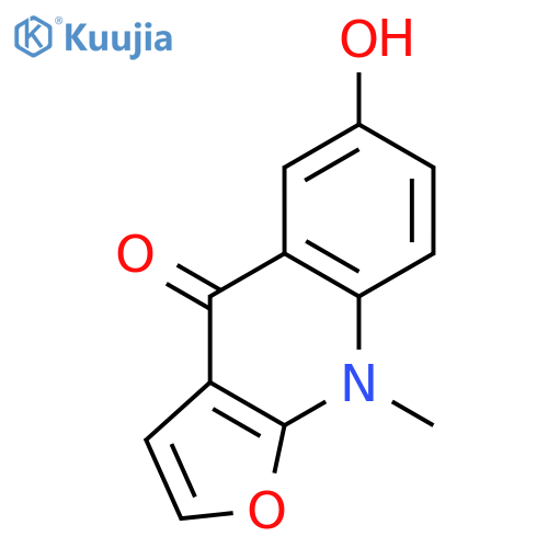 Furo[2,3-b]quinolin-4(9H)-one,6-hydroxy-9-methyl- structure
