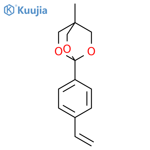 2,6,7-Trioxabicyclo[2.2.2]octane, 1-(4-ethenylphenyl)-4-methyl- structure