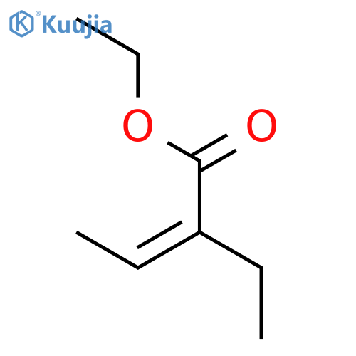 2-Butenoic acid, 2-ethyl-, ethyl ester, (E)- structure