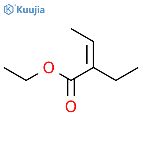 2-Butenoic acid, 2-ethyl-, ethyl ester, (2Z)- structure