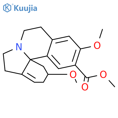 Erythrinan-15-carboxylicacid, 1,6-didehydro-3,16-dimethoxy-, methyl ester, (3b)- structure