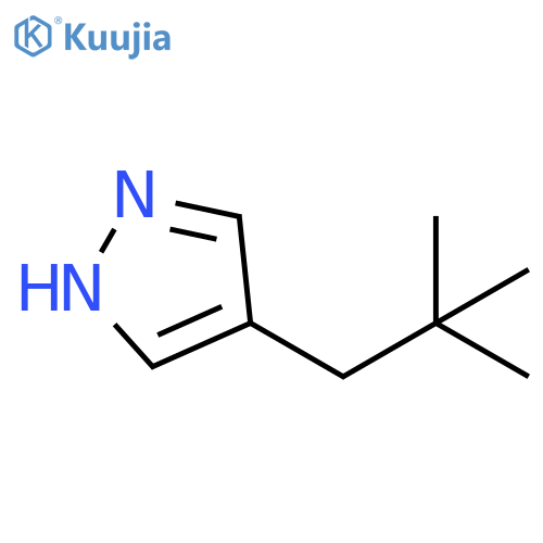 4-(2,2-dimethylpropyl)-1H-pyrazole structure