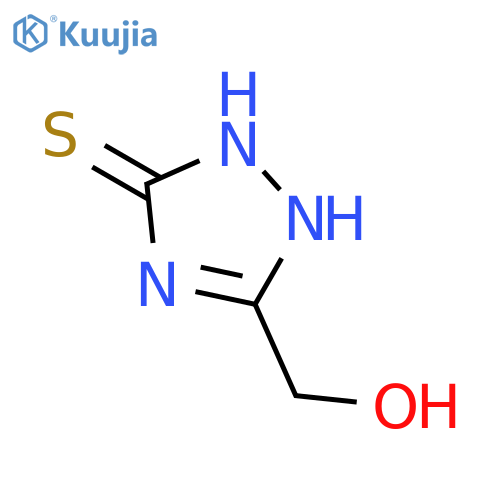 5-(hydroxymethyl)-2,3-dihydro-1H-1,2,4-triazole-3-thione structure