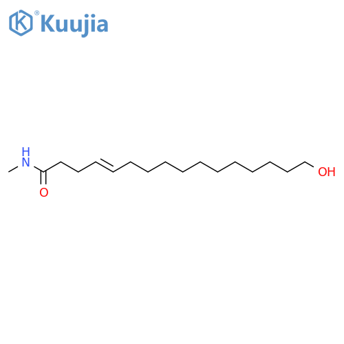 16-Hydroxy-4-hexadecenoic acid; Methylamide structure