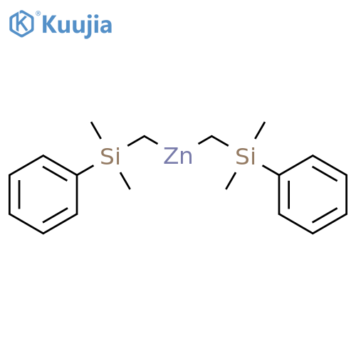 Zinc, bis[(dimethylphenylsilyl)methyl]- structure