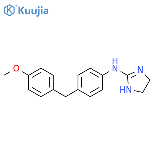 1H-Imidazol-2-amine,4,5-dihydro-N-[4-[(4-methoxyphenyl)methyl]phenyl]- structure
