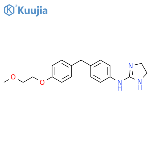 1H-Imidazol-2-amine,4,5-dihydro-N-[4-[[4-(2-methoxyethoxy)phenyl]methyl]phenyl]- structure