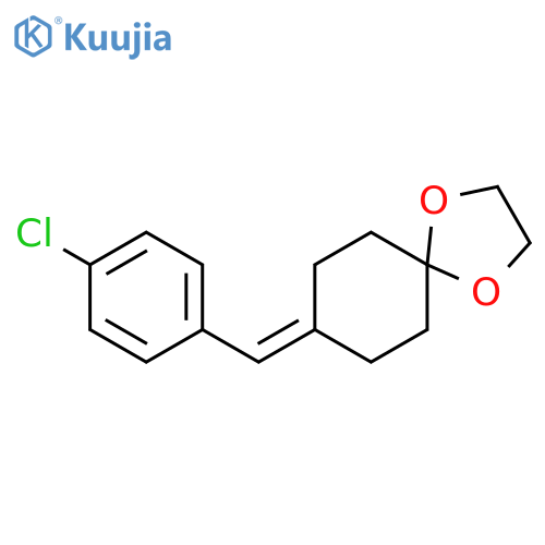 1,4-Dioxaspiro[4.5]decane, 8-[(4-chlorophenyl)methylene]- structure